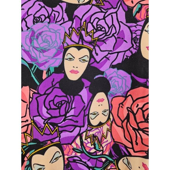 NWOT Lularoe Disney TC Leggings Tall Curvy Plus Snow Whites Evil Queen Roses - Picture 1 of 5